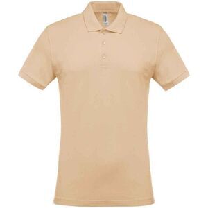 Kariban Mens Pique Polo Shirt / Light Sand